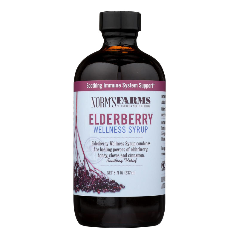 Norms Farms Immune Support Elderberry Syrup, 8 Fl Oz - Cozy Farm 