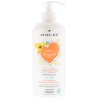 Attitude Baby 2-in-1 Bubble Wash and Shampoo, Pear Nectar, 16 Oz - Cozy Farm 