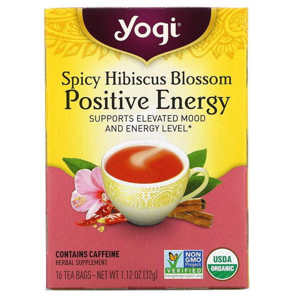Yogi Tea Spice Hibiscus Blossom (Pack of 6-16 Bags) - Cozy Farm 