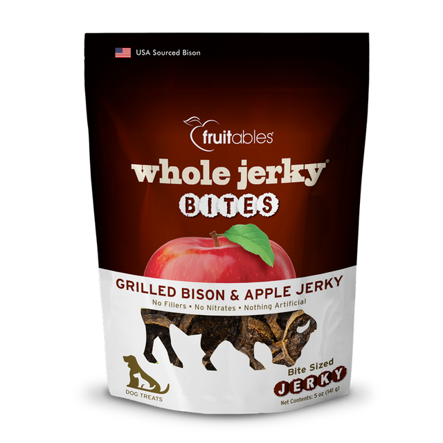 Fruitables Bison Jerky Dog Treats - 6 Pack, 12 oz Each Bite - Cozy Farm 