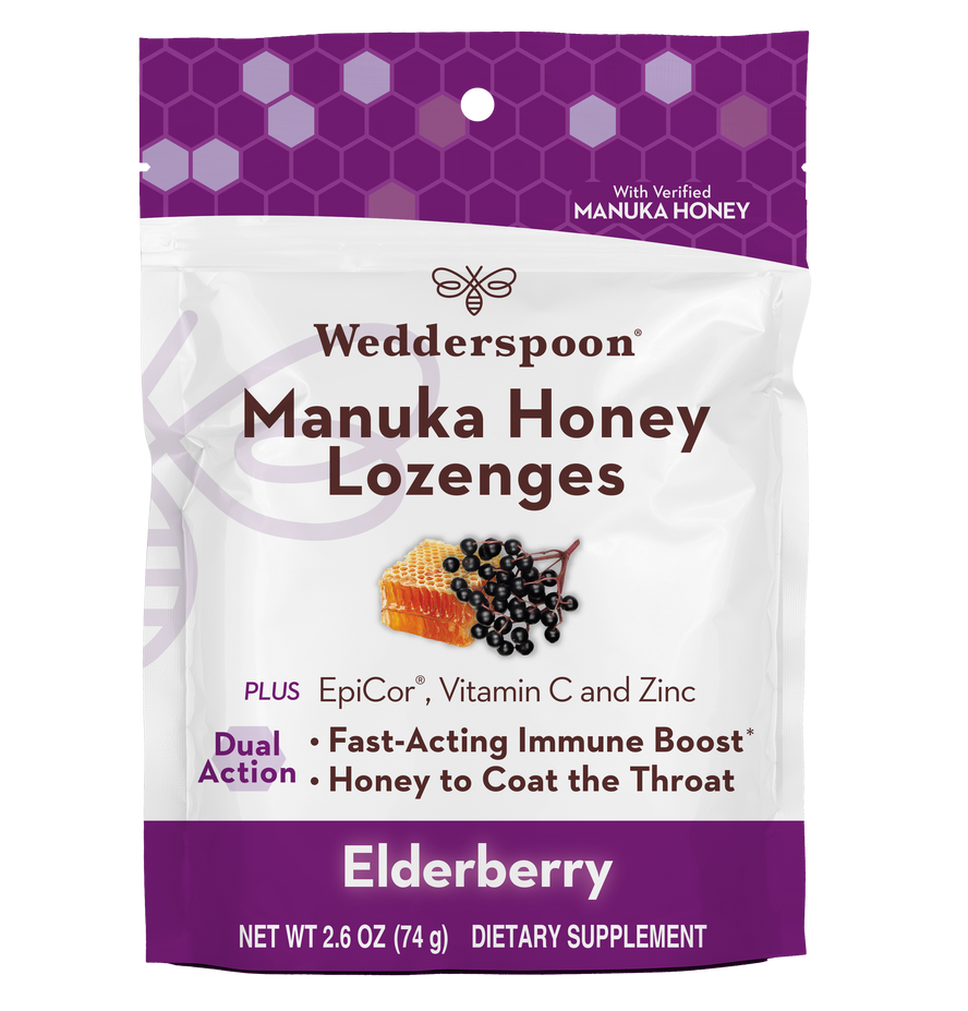Wedderspoon - Loz Manuka Honey Elderberry (Pack of 6 2.6oz Jars) - Cozy Farm 