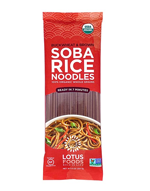 Lotus Foods Organic Buckwheat/Brown Rice Soba Noodles (Pack of 8) - Cozy Farm 