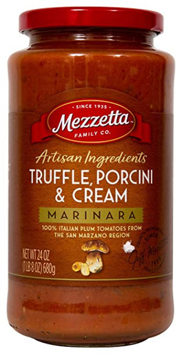 Jars  Mezzetta - Pasta Sauce Trffl Porcini Cream (Pack of 6-24 Oz Jars) - Cozy Farm 