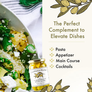 Casablanca Market Marrakech Spiced Olives (Pack of 6 - 10.5 Oz) - Cozy Farm 