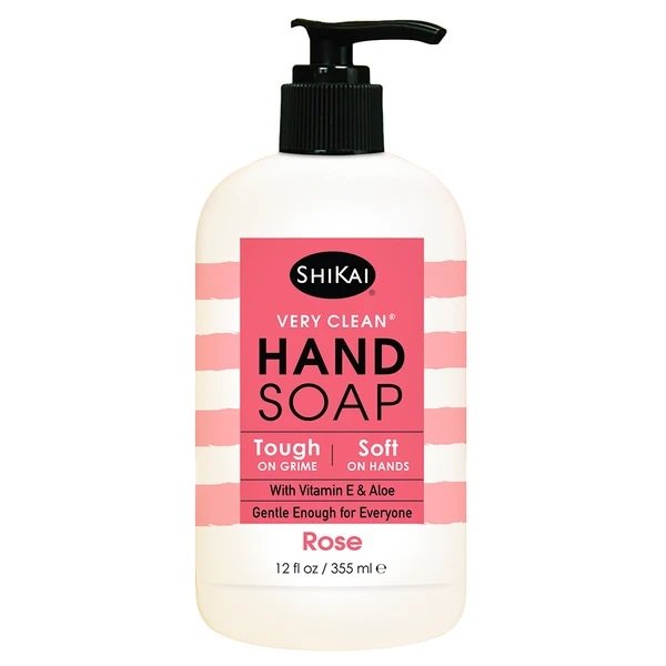 Shikai Products - Hand Soap Very Clean Rose (12 Fl Oz) - Cozy Farm 