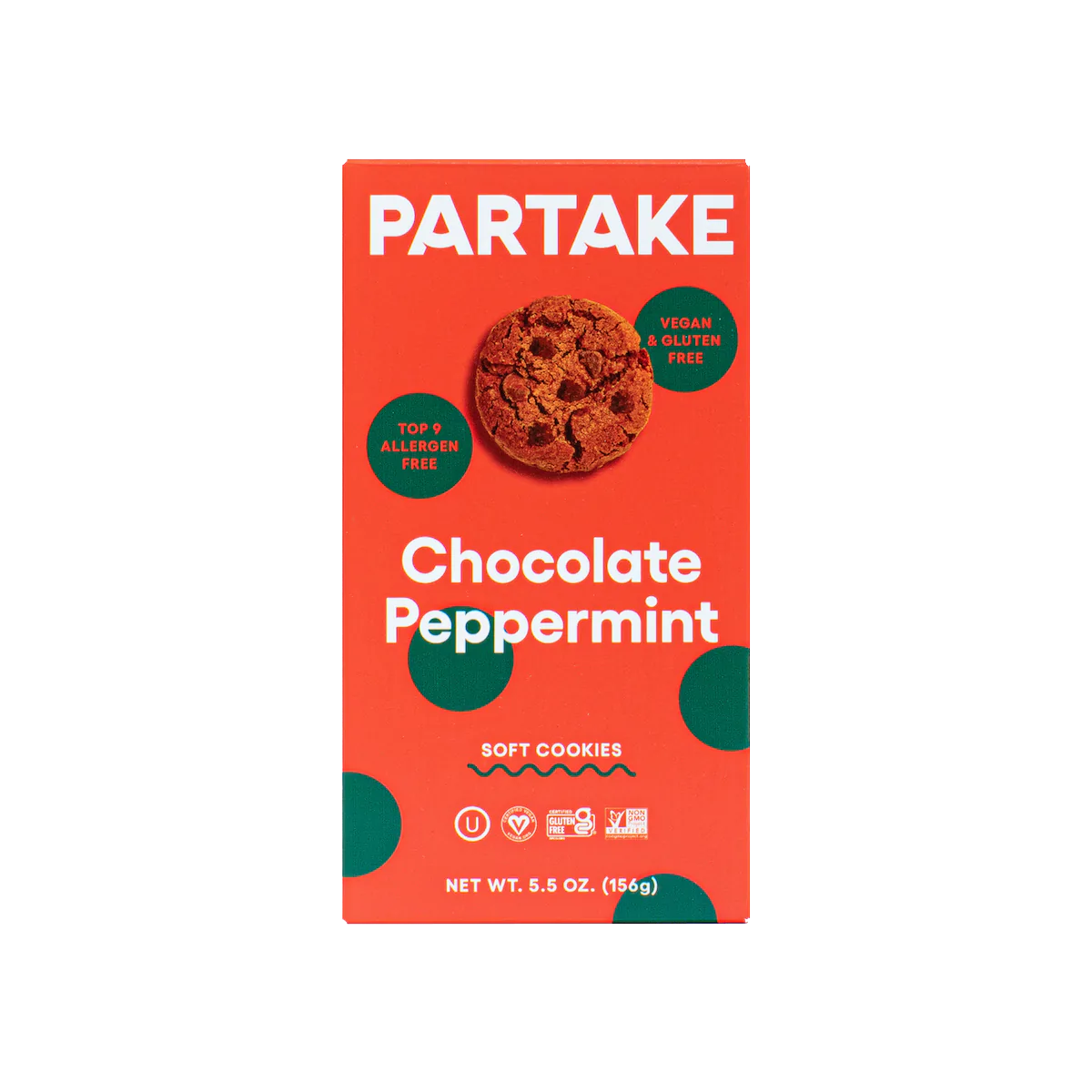 Partake Foods - Ckies Chocolate Pprmnt Sft Baked (Pack of 6) 5.5 Oz - Cozy Farm 