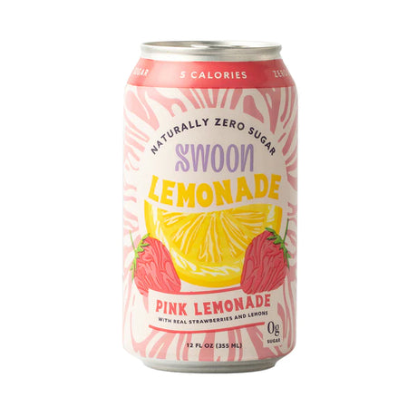 Swoon Lemonade Pink, 12 Fl Oz Pack of 12 - Cozy Farm 