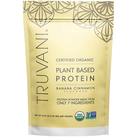 Truvani Banana Cinnamon Plant-Based Protein Powder - 22.19 Oz - Cozy Farm 