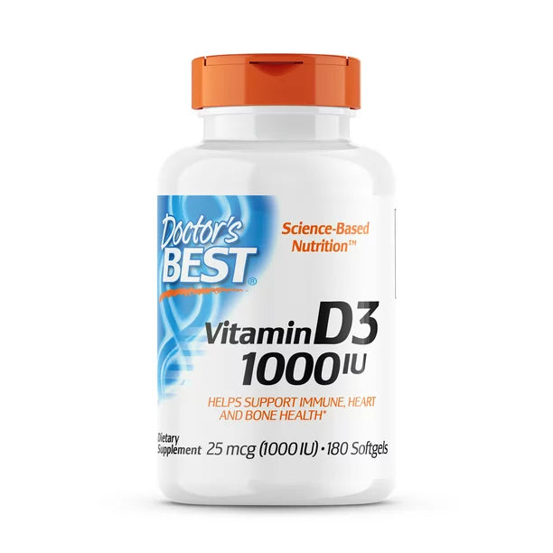 Doctor's Best Vitamin D3 1000iu (Pack of 180) - Cozy Farm 