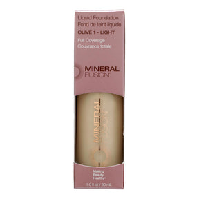 Mineral Fusion Liquid Foundation - Olive Tone - 1 Fl Oz - Cozy Farm 