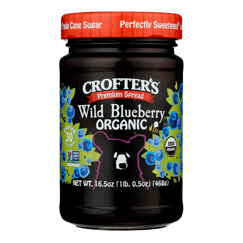 Crofters - Premium Spread Wild Blueberry (Pack of 6) 16.5 Oz - Cozy Farm 