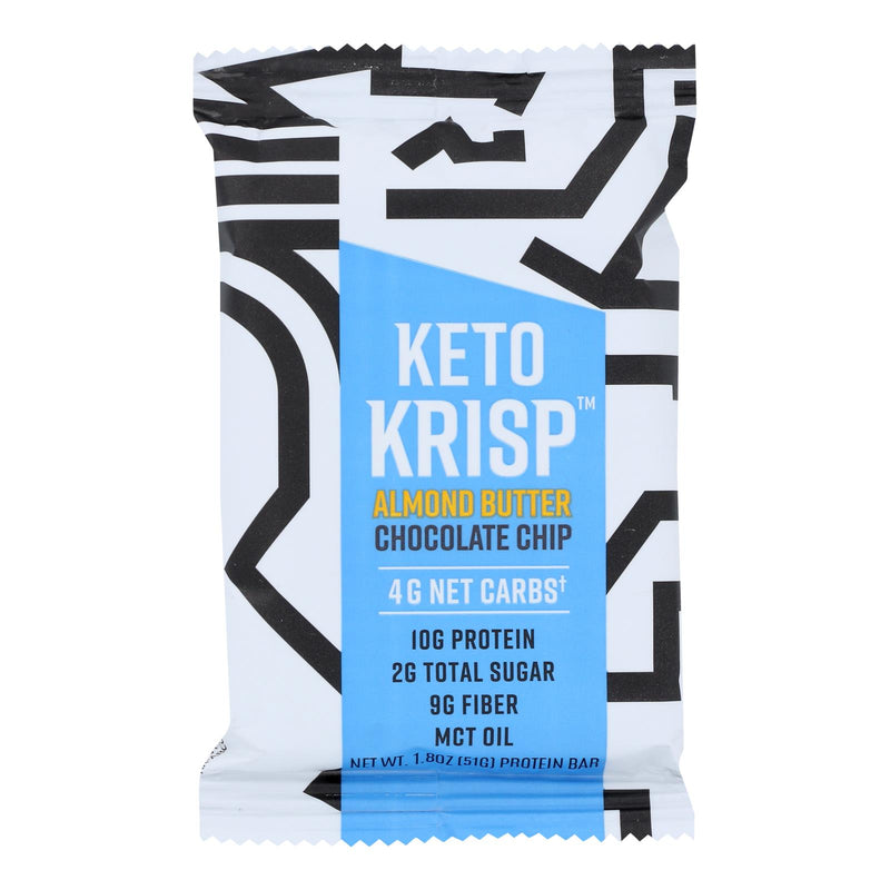 Keto Krisp - Bar Almnd Butter Chocolate Chips - Case Of 12-1.8 Oz - Cozy Farm 