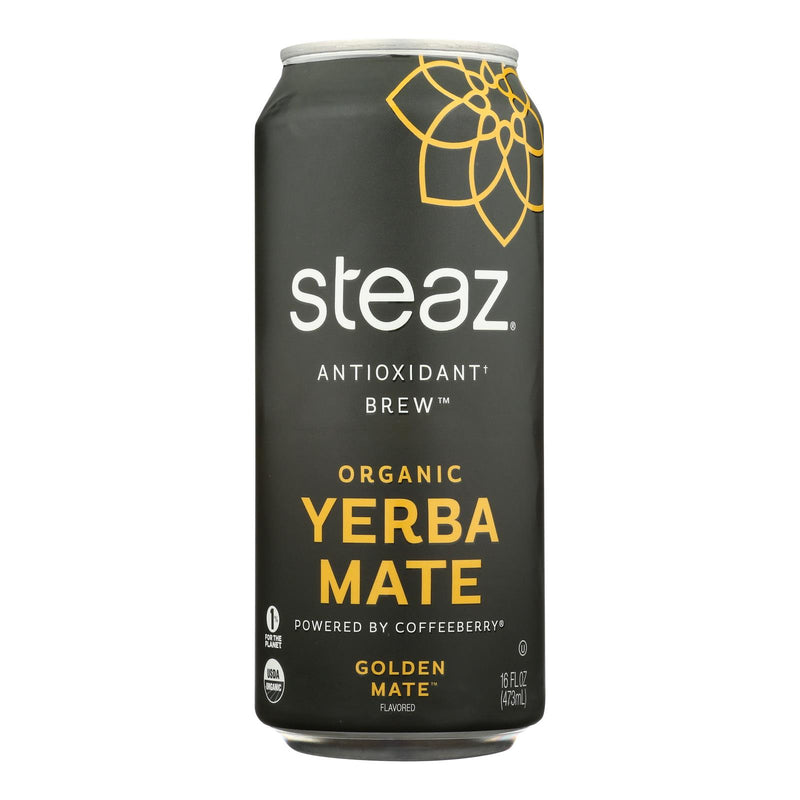 Steaz - Yerba Mate Gold Mate (Pack of 12-16 Fl Oz) - Cozy Farm 