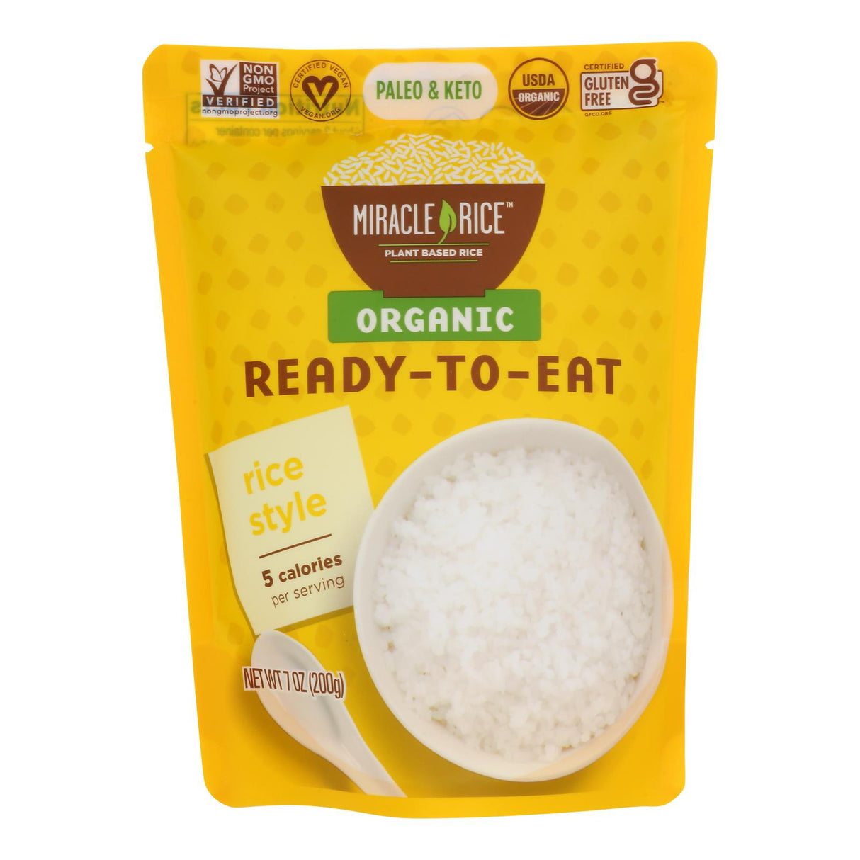 Miracle Noodle Ready-To-Eat Rice Style 7 Oz (Pack of 6) - Cozy Farm 