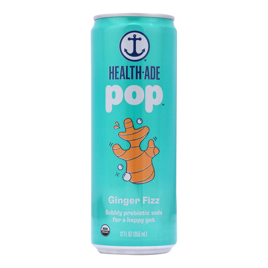 Health-ade Pop Ginger Fizz (Pack of 12 - 12 fl oz.) - Cozy Farm 