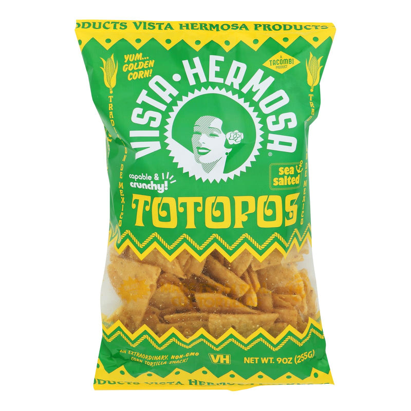 Vista Hermosa - Tortilla Chips Totopos Corn (Pack of 6-9 Oz) - Cozy Farm 
