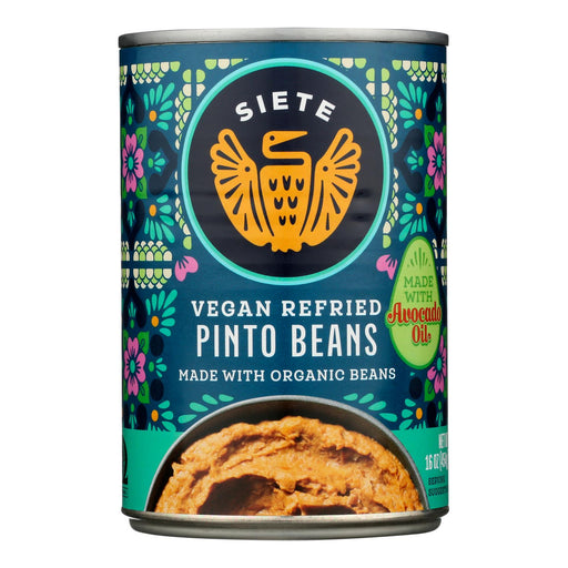 Siete Beans Organic Pinto Refried Beans, 12-Pack (16 oz each) - Cozy Farm 