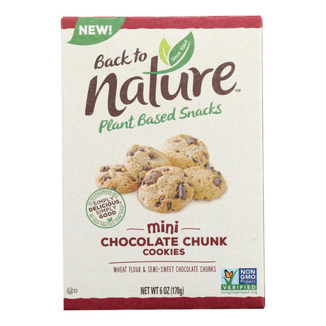 Back to Nature Mini Chocolate Chunk Cookies - 6 Oz (Pack of 6) - Cozy Farm 