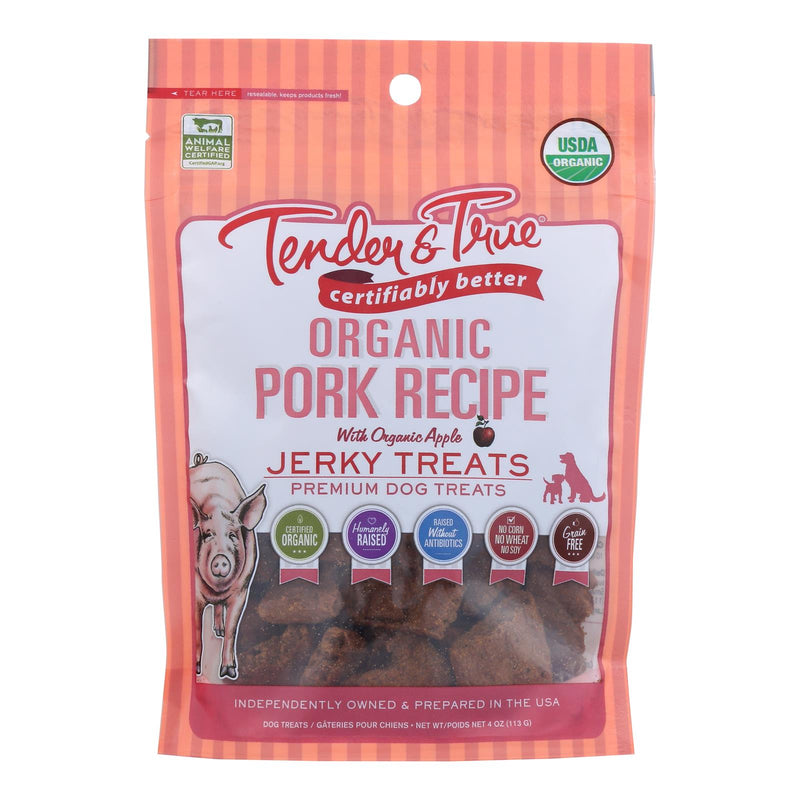 Tender & True Premium Pork Jerky Dog Treats (Pack of 10-4oz) - Cozy Farm 
