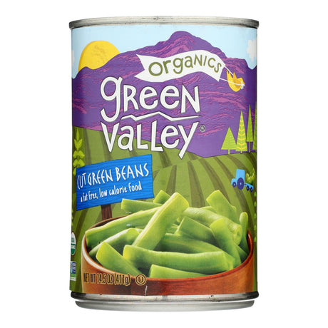 Green Valley Organics Organic Green Beans Cut, 14.5 Oz Cans (Pack of 12) - Cozy Farm 