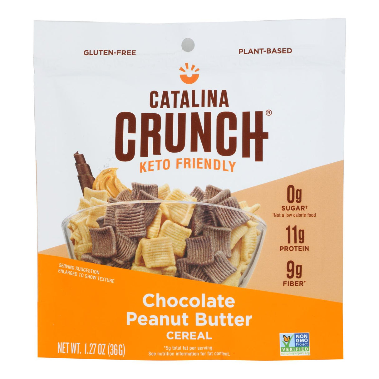 Catalina Crunch Single Serve Cereal Chocolate Peanut Butter, 1.27 Oz (Pack of 24) - Cozy Farm 
