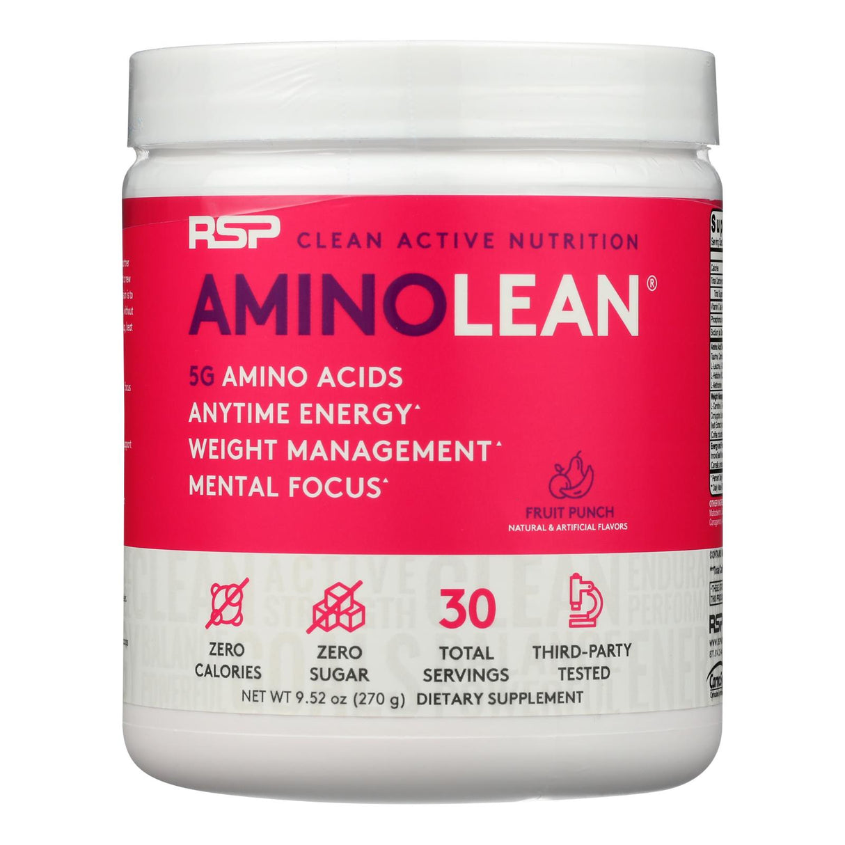 Aminolean Fruit Punch by RSP Nutrition - 9.52oz - Cozy Farm 