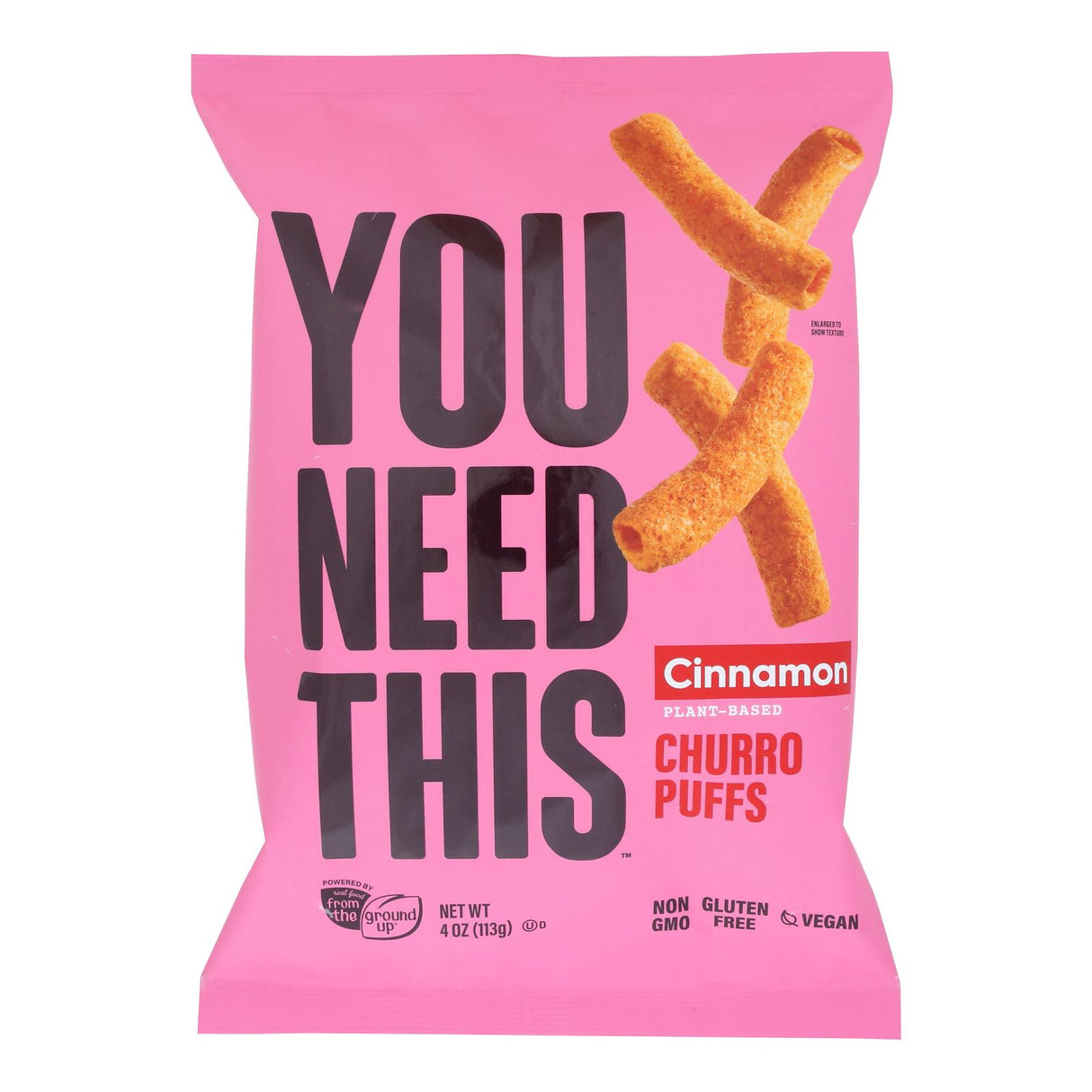 Churro Puffs Cinnamon - 4 Oz (Pack of 12) - Cozy Farm 