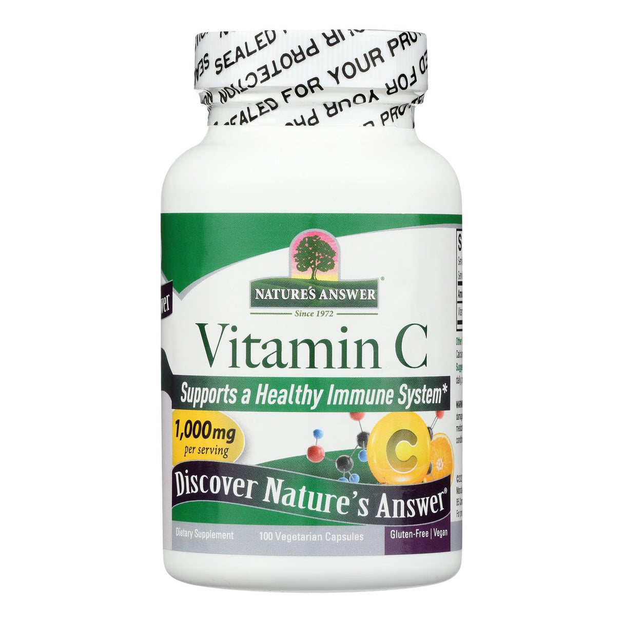 Nature's Answer Vitamin C 1000mg Immune Support (Pack of 100) - Cozy Farm 