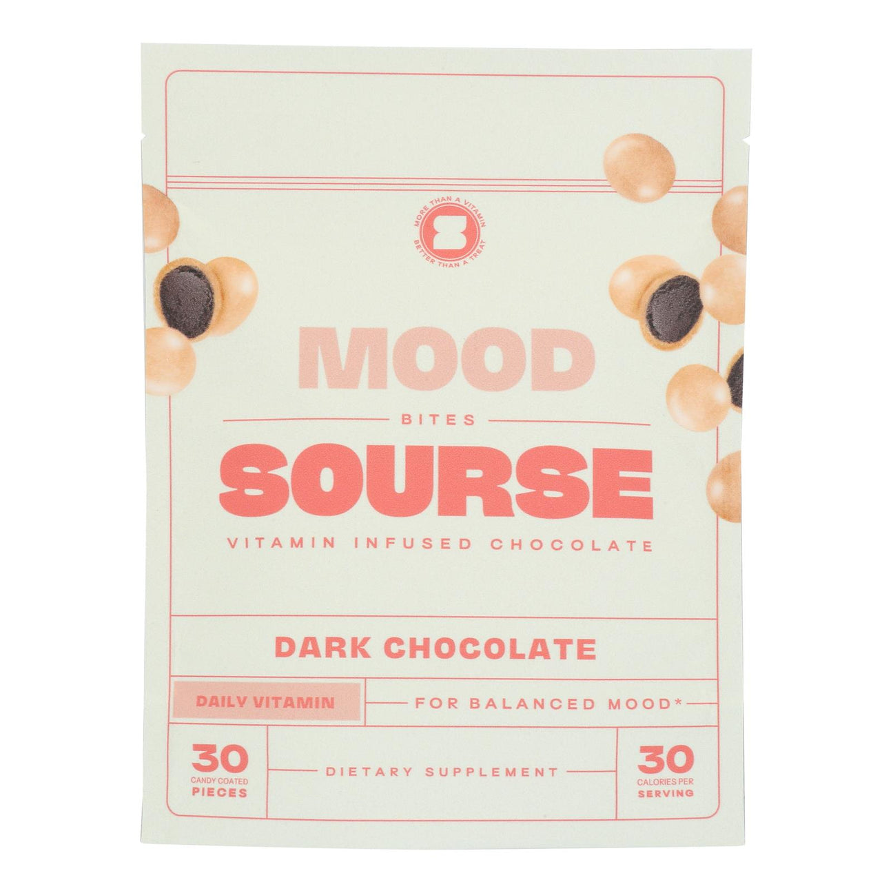 Bars Mood Bites Vitamin Infused Chocolat (6 x 2.2 Oz) - Cozy Farm 