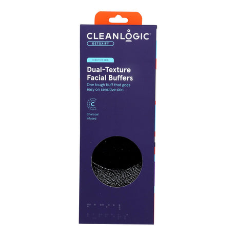 Cleanlogic Dual-Textured Exfoliating Face Buffer (Pack of 3) - Cozy Farm 