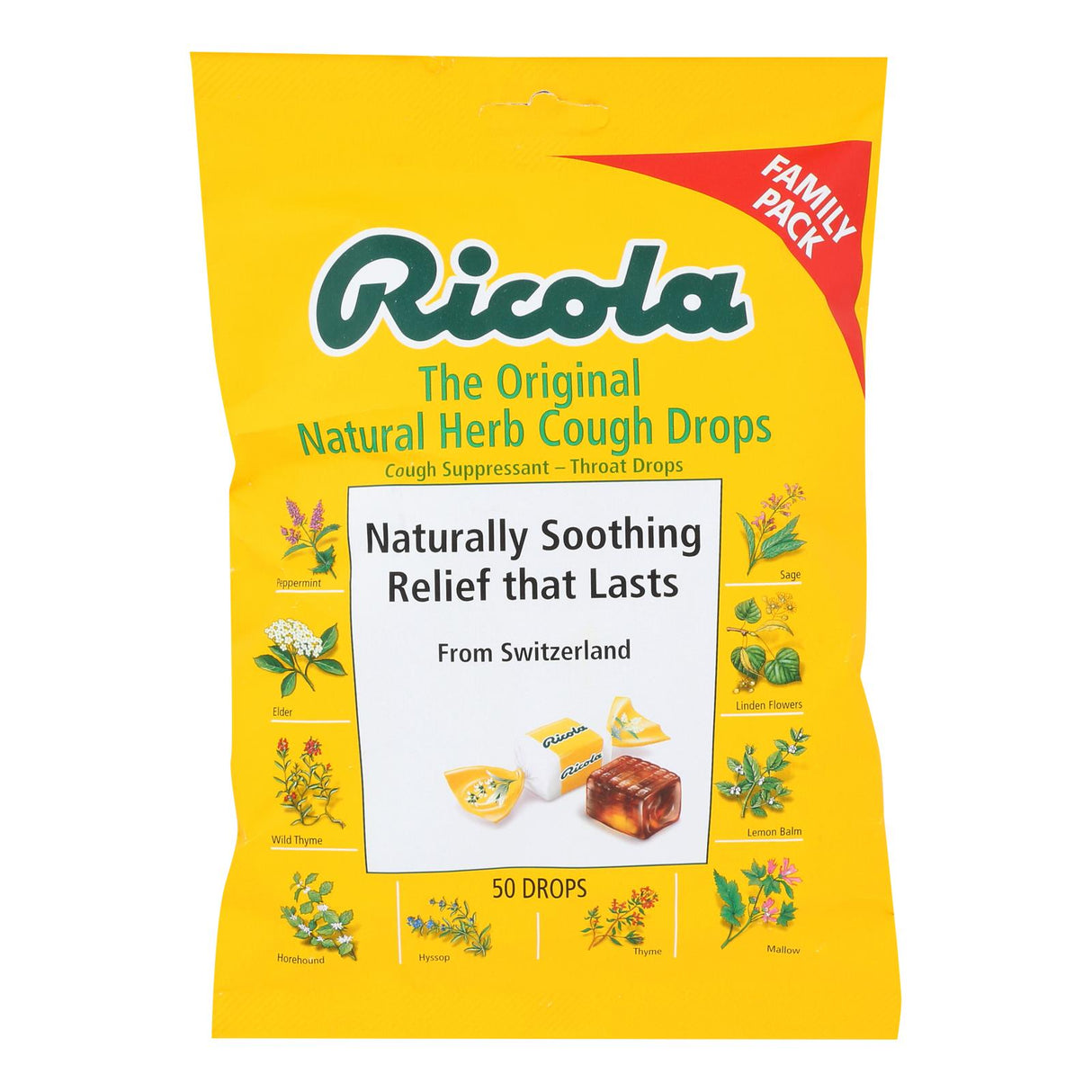 Ricola Original Herb Cough Drops, 45 Count (Pack of 6) - Cozy Farm 