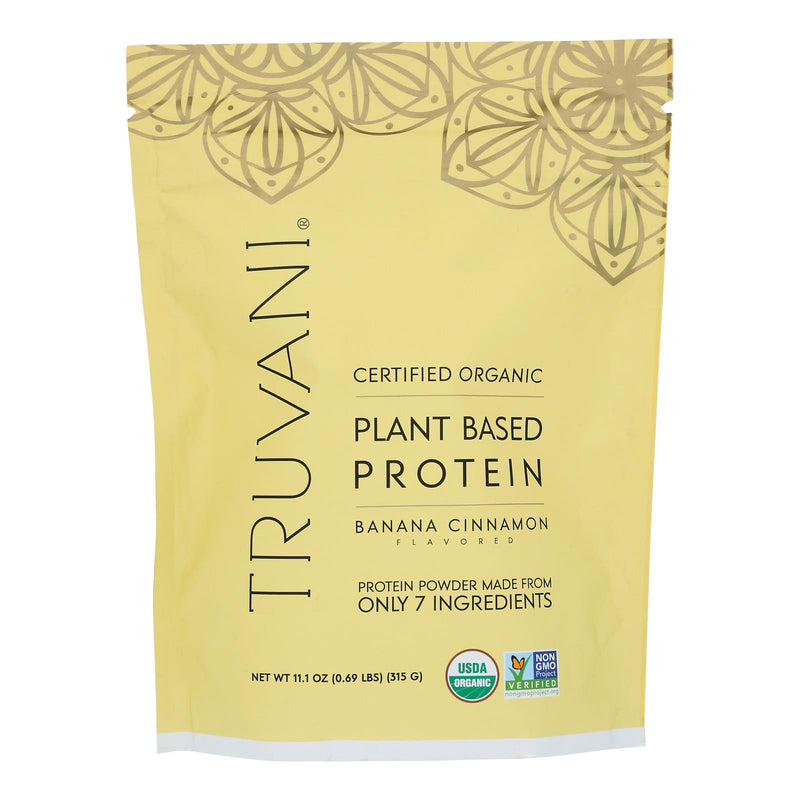 Truvani Protein Powder Banana Cinnamon 11.1 Oz - Cozy Farm 