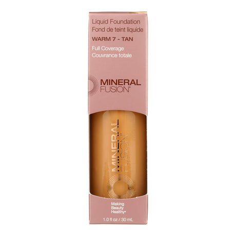 Mineral Fusion Liquid Foundation Warm Seven - 1 Fl Oz - Cozy Farm 