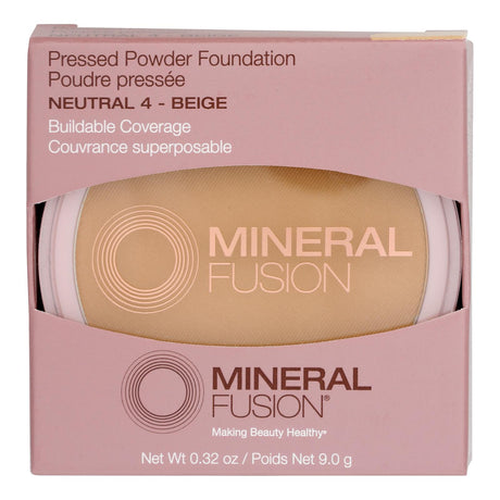 Mineral Fusion Natural Pressed Base Makeup in Shade 4 - 0.32 Oz - Cozy Farm 