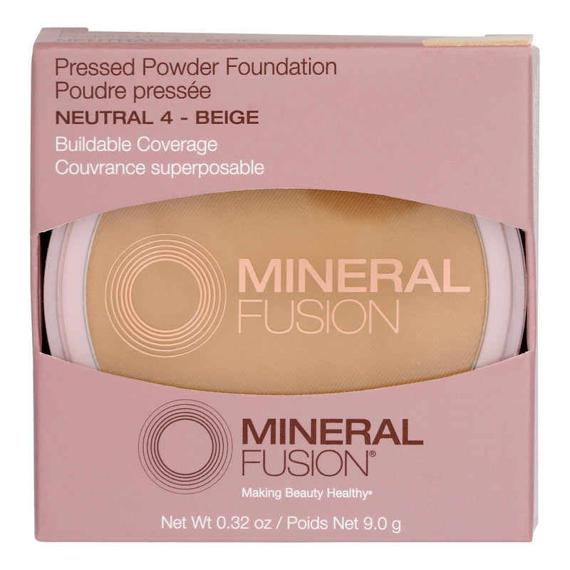 Mineral Fusion Natural Pressed Base Makeup in Shade 4 - 0.32 Oz - Cozy Farm 