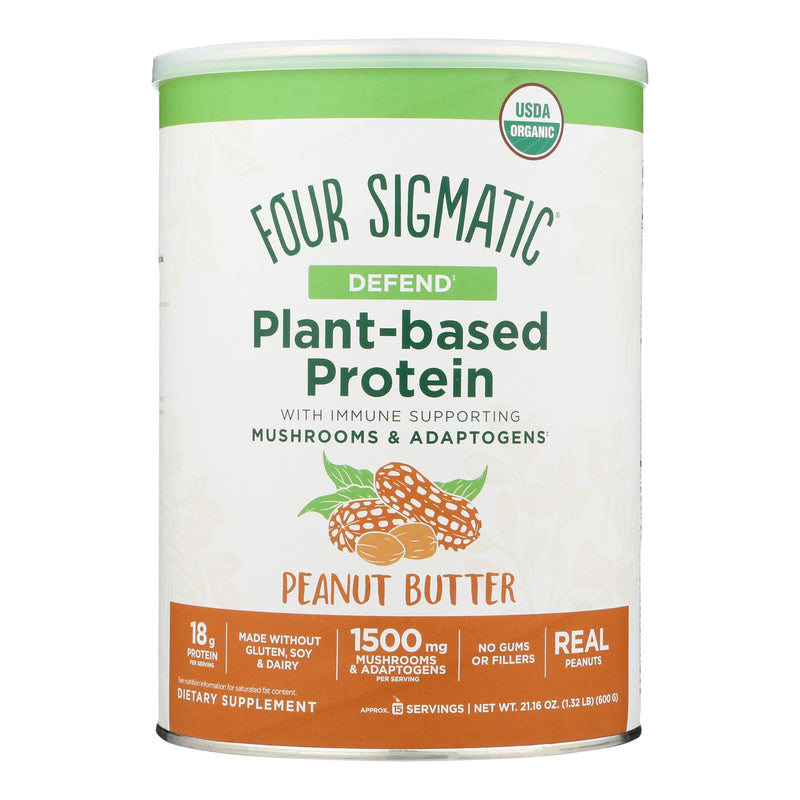 Four Sigmatic - Plant Based Protein - Peanut Butter 21.16 Oz - Cozy Farm 