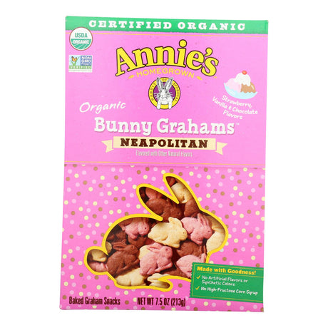 Annie's Homegrown Neapolitan Bunny Crackers (12 Pack, 7.5 oz Boxes) - Cozy Farm 