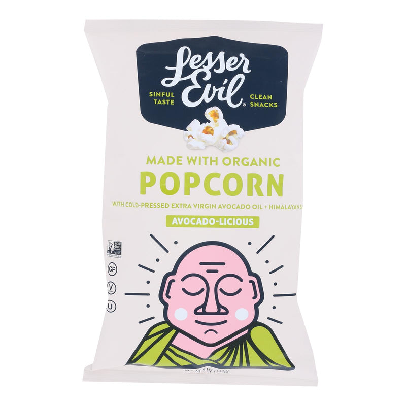 Lesser Evil Avocado-licious Popcorn (4.6 Oz Bags - 12 Pack) - Cozy Farm 
