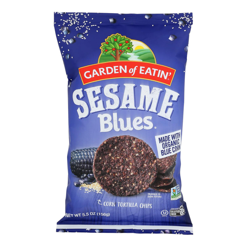 Garden of Eatin' (Pack of 12) Blue Corn Sesame Chips - 5.5 Oz - Cozy Farm 