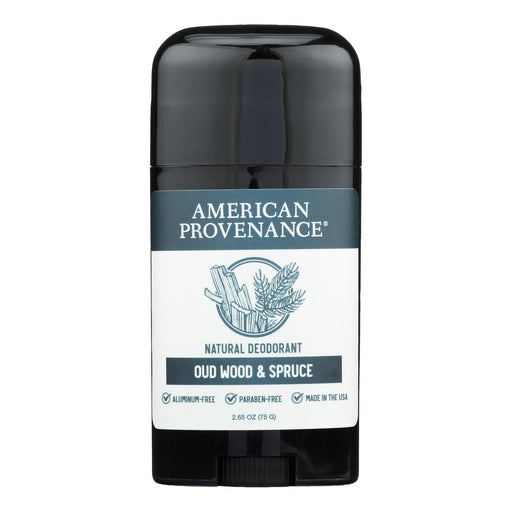 American Provenance - Deodorant Oud Wood Spruce  - 2.65 Oz - Cozy Farm 