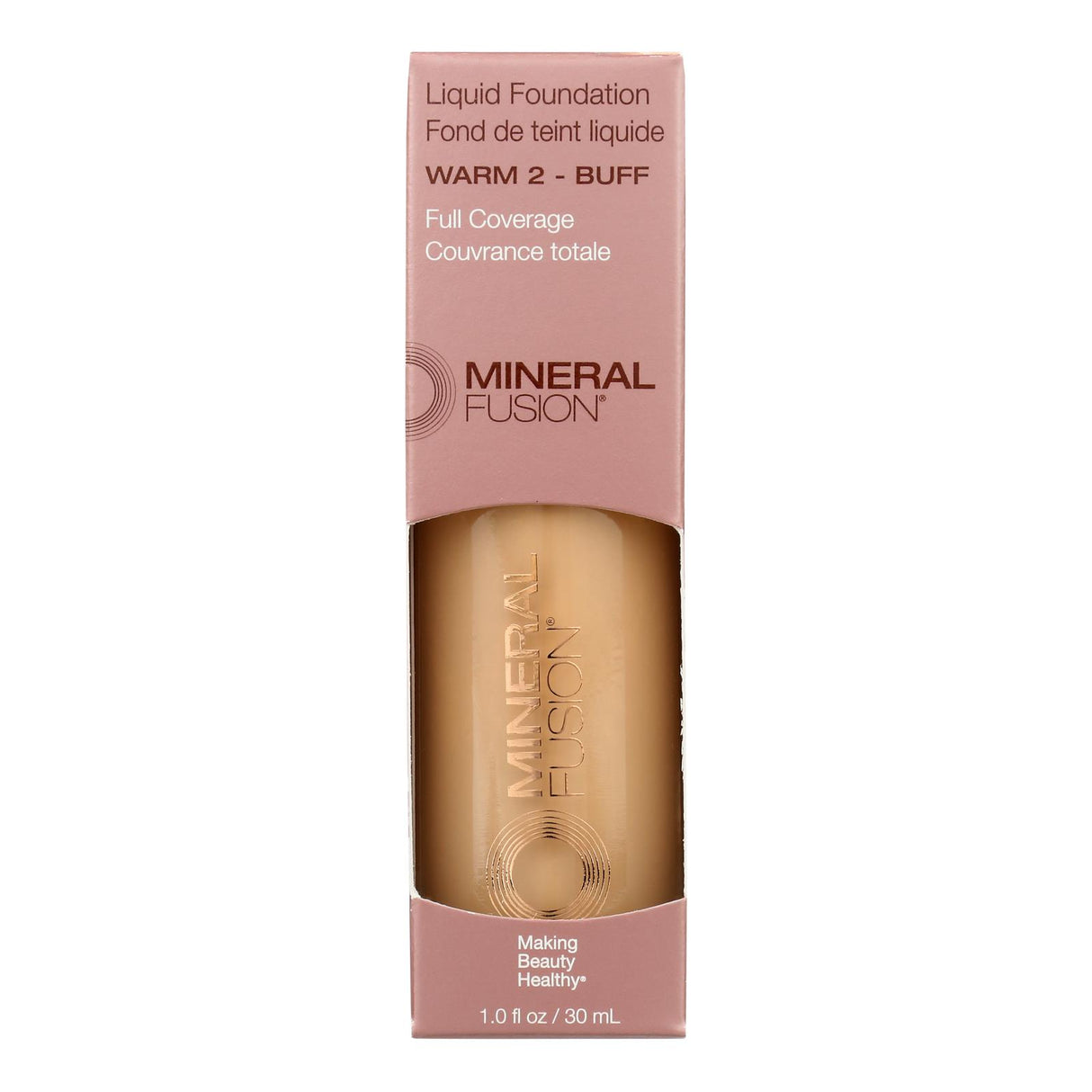 Mineral Fusion Liquid Foundation in Warm2 - 1 Fl Oz - Cozy Farm 