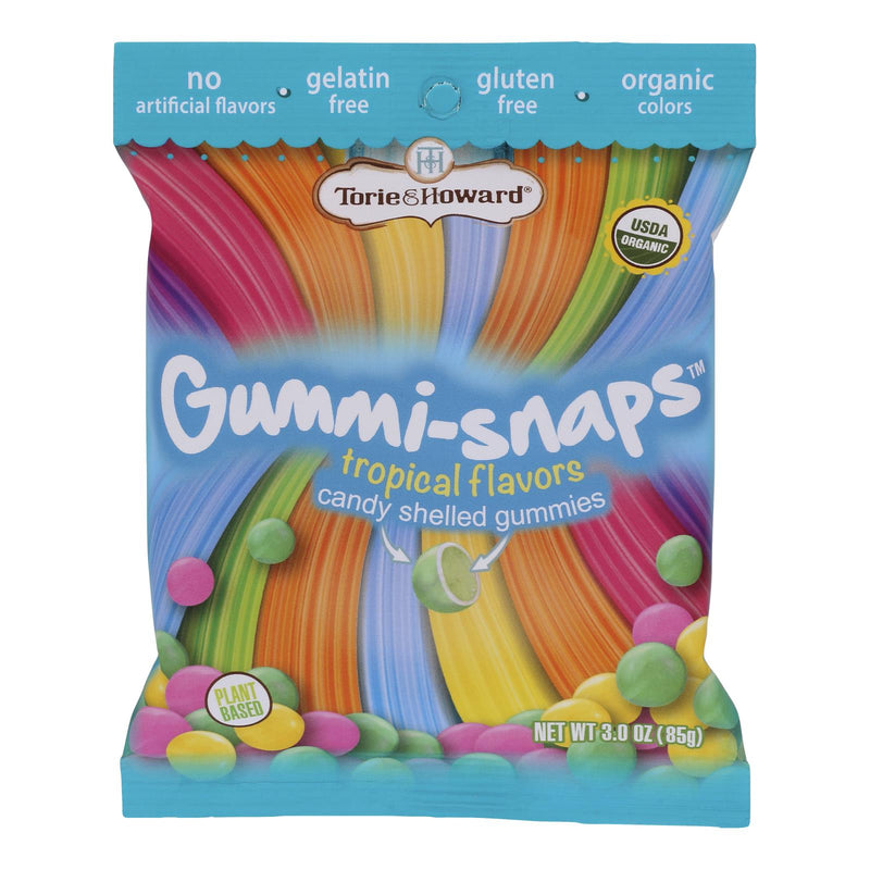 Bags  Torie & Howard - Gummi Snaps Tropical (Pack of 12 3-oz Bags) - Cozy Farm 