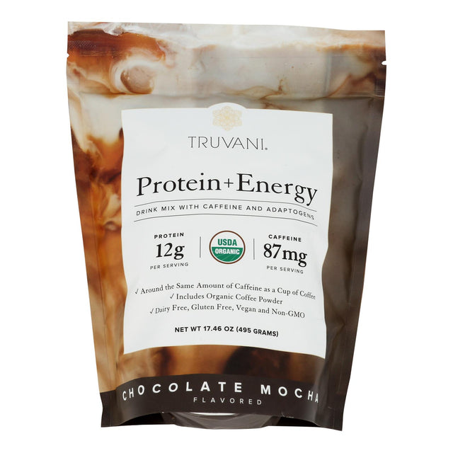 Truvani Drink Mx Energy Chocolate Mocha - 17.46 Oz - Cozy Farm 