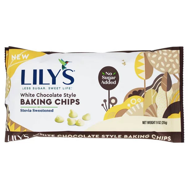 Lily's Low Carb Baking Chips, White Chocolate, 9oz (Pack of 12) - Cozy Farm 