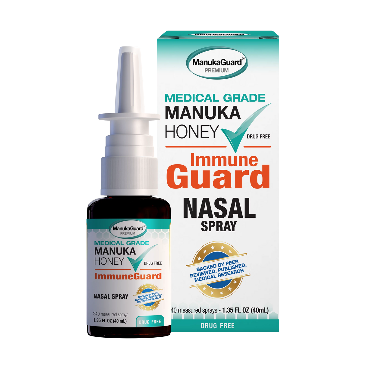 ManukaGuard Nasal Spray ImmunoGuard with Manuka Honey - 1 Fl Oz - Cozy Farm 
