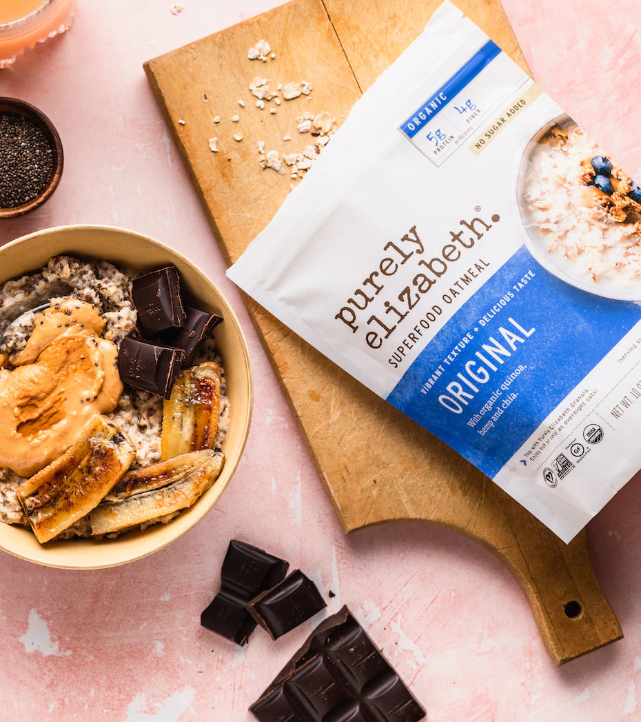 Purely Elizabeth Original Superfood Oats, Pack of 12 2-Ounce Bags - Cozy Farm 