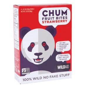 Chum Fruit Bites - Pack of 6 - 2.8 OZ Strawberry Flavor - Cozy Farm 