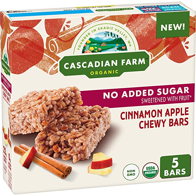 Cascadian Farm - Gran Br Chwy Cinnamon Apple (Pack of 6-6 Oz) - Cozy Farm 