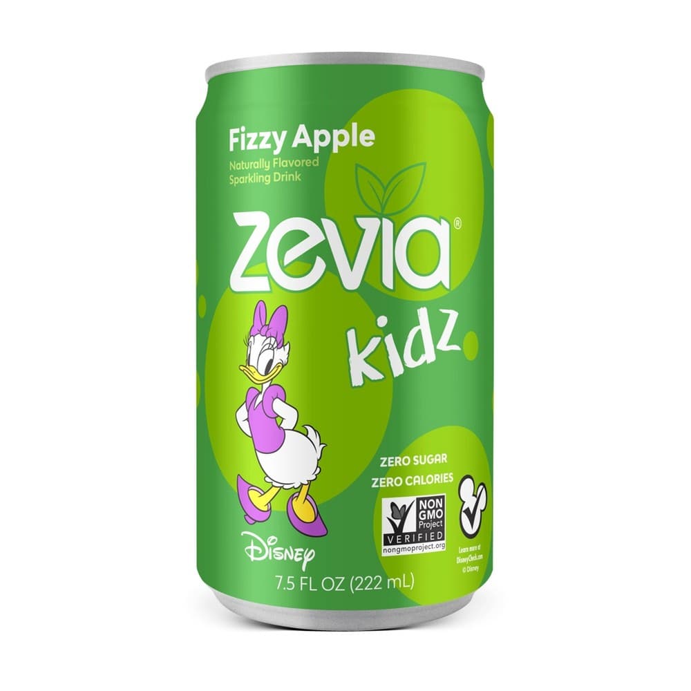 Zevia Kidz Organic, Non-GMO, No Calories, Naturally Flavored Fizzy Apple Spark Drink (Pack of 4-6/7.5 Fl Oz) - Cozy Farm 