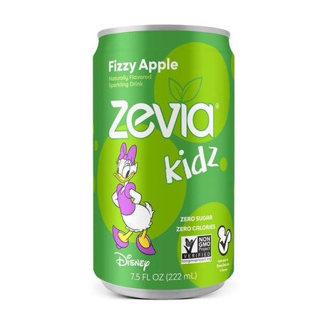 Zevia Kidz Organic, Non-GMO, No Calories, Naturally Flavored Fizzy Apple Spark Drink (Pack of 4-6/7.5 Fl Oz) - Cozy Farm 